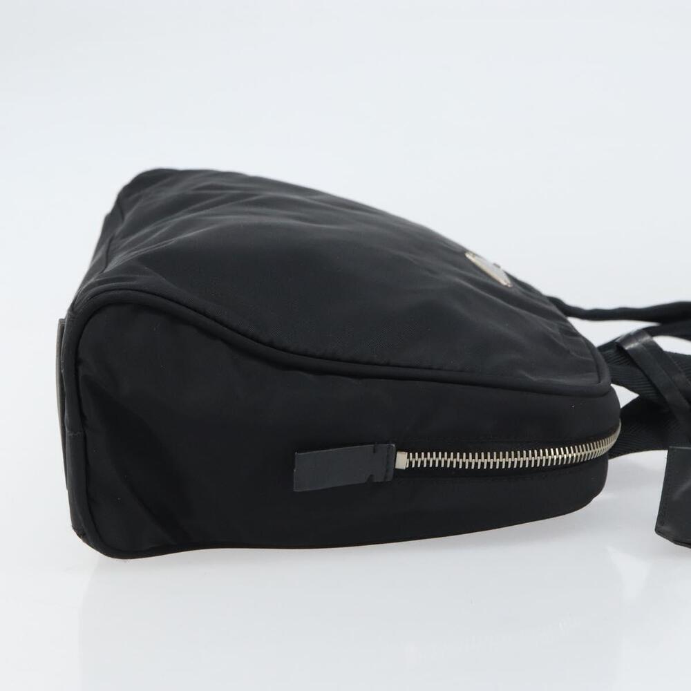 PRADA Hand Bag Nylon Black Silver Auth 159051 - Picture 3 of 16